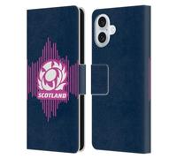 Head Case Designs sous Licence Officielle Scotland Rugby Accueil Kit D'écusson 2025/26 Étui Portefeuille en Cuir Compatible avec Apple iPhone 16 Plus
