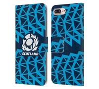 Head Case Designs sous Licence Officielle Scotland Rugby Entraînement Kit D'écusson 2025/26 Étui Portefeuille en Cuir Compatible avec Apple iPhone 7 Plus/iPhone 8 Plus