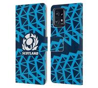 Head Case Designs sous Licence Officielle Scotland Rugby Entraînement Kit D'écusson 2025/26 Étui Portefeuille en Cuir Compatible avec Moto Edge 40 Pro/Plus 2023