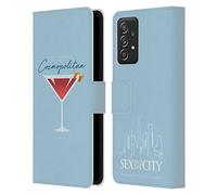 Head Case Designs sous Licence Officielle Sex and The City: Television Series Verre Graphiques Étui Portefeuille en Cuir Compatible avec Samsung Galaxy A53 5G (2022)