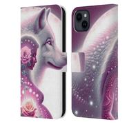 Head Case Designs sous Licence Officielle Shambhala Light Visionary Art Amour Maternel Graphismes Célestes Étui Portefeuille en Cuir Compatible avec Apple iPhone 15 Plus