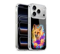 Head Case Designs sous Licence Officielle Sheena Pike Red Fox Spirit Et Feuilles d'automne Animaux Coque en Gel [Qualité Militaire] Compatible avec Apple iPhone 17 Pro Et Compatible avec MagSafe