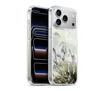 Head Case Designs sous Licence Officielle Simone Gatterwe Blanc sur La Plage Chevaux Coque en Gel [Protection de Qualité Militaire] Compatible avec Apple iPhone 17 Pro Max Et Compatible avec MagSafe