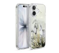 Head Case Designs sous Licence Officielle Simone Gatterwe Blanc sur La Plage Chevaux Coque en Gel [Protection de Qualité Militaire] Compatible avec Apple iPhone 17 Et Compatible avec MagSafe