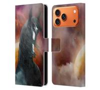 Head Case Designs sous Licence Officielle Simone Gatterwe Comté Imaginaire Chevaux Étui Portefeuille en Cuir Compatible avec Apple iPhone 17 Pro Max