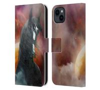 Head Case Designs sous Licence Officielle Simone Gatterwe Comté Imaginaire Chevaux Étui Portefeuille en Cuir Compatible avec Apple iPhone 15 Plus
