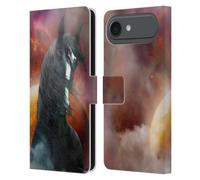 Head Case Designs sous Licence Officielle Simone Gatterwe Comté Imaginaire Chevaux Étui Portefeuille en Cuir Compatible avec Apple iPhone 17 Air