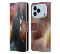 Head Case Designs sous Licence Officielle Simone Gatterwe Comté Imaginaire Chevaux Étui Portefeuille en Cuir Compatible avec Apple iPhone 17 Pro