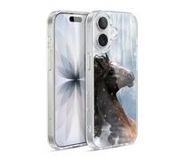 Head Case Designs sous Licence Officielle Simone Gatterwe dans La Neige Chevaux Coque en Gel [Protection de Qualité Militaire] Compatible avec Apple iPhone 17 Et Compatible avec MagSafe