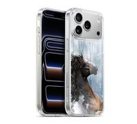 Head Case Designs sous Licence Officielle Simone Gatterwe dans La Neige Chevaux Coque en Gel [Protection de Qualité Militaire] Compatible avec Apple iPhone 17 Pro Max Et Compatible avec MagSafe