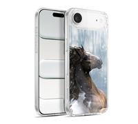 Head Case Designs sous Licence Officielle Simone Gatterwe dans La Neige Chevaux Coque en Gel [Protection de Qualité Militaire] Compatible avec Apple iPhone 17 Air Et Compatible avec MagSafe