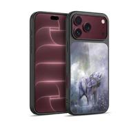 Head Case Designs sous Licence Officielle Simone Gatterwe Éléphanteau Portraits Nature III Coque en Gel renforcée [Protection de Qualité Militaire] Compatible avec Apple iPhone 18 Pro Max