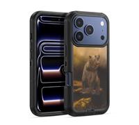 Head Case Designs sous Licence Officielle Simone Gatterwe Grizzly Rugissant Ours Portraits De La Nature Étui Antichoc Ultra-Blindé Compatible avec Apple iPhone 17 Pro