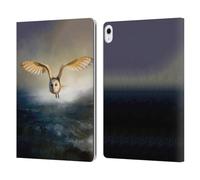 Head Case Designs sous Licence Officielle Simone Gatterwe Hibou De L'Étable Animaux 2 Étui Portefeuille en Cuir Compatible avec Apple iPad Air 13 2024/2025