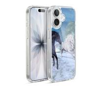 Head Case Designs sous Licence Officielle Simone Gatterwe La Liberté dans La Neige Chevaux Coque en Gel [Protection de Qualité Militaire] Compatible avec Apple iPhone 17 Et Compatible avec MagSafe