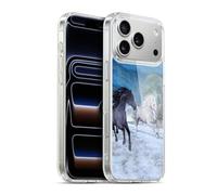 Head Case Designs sous Licence Officielle Simone Gatterwe La Liberté dans La Neige Chevaux Coque en Gel [Qualité Militaire] Compatible avec Apple iPhone 17 Pro Max Et Compatible avec MagSafe
