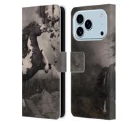 Head Case Designs sous Licence Officielle Simone Gatterwe L'Apocalypse Chevaux Étui Portefeuille en Cuir Compatible avec Apple iPhone 17 Pro