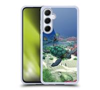 Head Case Designs sous Licence Officielle Simone Gatterwe Tortue La Vie en Mer Coque en Gel Doux Compatible avec Samsung Galaxy A55 5G