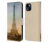 Head Case Designs sous Licence Officielle Simone Gatterwe Tour Eiffel Terres Et Lieux Étui Portefeuille en Cuir Compatible avec Apple iPhone 15 Plus