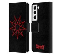 Head Case Designs sous Licence Officielle Slipknot Nanogram Art Clé Étui Portefeuille en Cuir Compatible avec Samsung Galaxy S22 5G