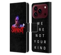 Head Case Designs sous Licence Officielle Slipknot Non Peint We are Not Your Kind Étui Portefeuille en Cuir Compatible avec Apple iPhone 18 Pro