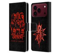 Head Case Designs sous Licence Officielle Slipknot Rouge Patch We are Not Your Kind Étui Portefeuille en Cuir Compatible avec Apple iPhone 18 Pro Max