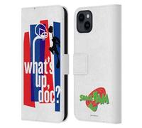 Head Case Designs sous Licence Officielle Space Jam (1996) Quoi De Neuf Doc? Graphiques Étui Portefeuille en Cuir Compatible avec Apple iPhone 15 Plus