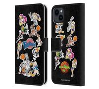Head Case Designs sous Licence Officielle Space Jam (1996) Tune Squad Graphiques Étui Portefeuille en Cuir Compatible avec Apple iPhone 15 Plus