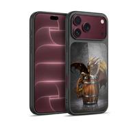 Head Case Designs sous Licence Officielle Stanley Morrison Bière d'orge en tonneau Tasse Les Dragons Coque en Gel renforcée [Protection de Qualité Militaire] Compatible avec Apple iPhone 18 Pro Max