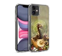 Head Case Designs sous Licence Officielle Stanley Morrison Café Brun Les Dragons 2 Coque en Gel [Protection de Qualité Militaire] Compatible avec Apple iPhone 11 Et Compatible avec MagSafe