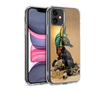Head Case Designs sous Licence Officielle Stanley Morrison Chacal Noir Égyptien Anu rt Coque en Gel [Protection de Qualité Militaire] Compatible avec Apple iPhone 11 Et Compatible avec MagSafe