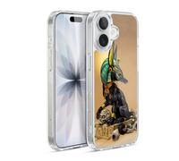 Head Case Designs sous Licence Officielle Stanley Morrison Chacal Noir Égyptien Anubis Art Coque en Gel [Protection de Qualité Militaire] Compatible avec Apple iPhone 17 Et avec MagSafe