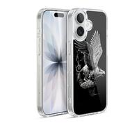 Head Case Designs sous Licence Officielle Stanley Morrison Griffon Noir Et Blanc Coque en Gel [Protection de Qualité Militaire] Compatible avec Apple iPhone 17 Et avec MagSafe