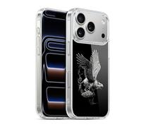 Head Case Designs sous Licence Officielle Stanley Morrison Griffon Noir Et Blanc Coque en Gel [Protection de Qualité Militaire] Compatible avec Apple iPhone 17 Pro Et avec MagSafe