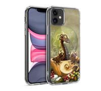 Head Case Designs sous Licence Officielle Stanley Morrison Libellule Dragon en Café Brun Art Coque en Gel [Protection de Qualité Militaire] Compatible avec Apple iPhone 11 Et Compatible avec MagSafe