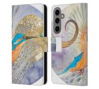 Head Case Designs sous Licence Officielle Stephanie Law Kingfisher Oiseaux Étui Portefeuille en Cuir Compatible avec Samsung Galaxy S25