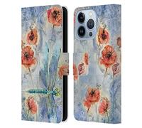 Head Case Designs sous Licence Officielle Stephanie Law Quand Rêve de Fleurs Éphémère Immortel Étui Portefeuille en Cuir Compatible avec Apple iPhone 13 Pro