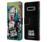 Head Case Designs sous Licence Officielle Suicide Squad 2016 Affiche Harley Quinn Graphiques Coque en Cuir à Portefeuille Compatible avec Samsung Galaxy S10+ / S10 Plus