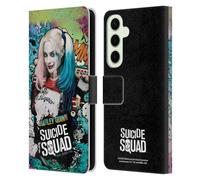Head Case Designs sous Licence Officielle Suicide Squad 2016 Affiche Harley Quinn Graphiques Étui Portefeuille en Cuir Compatible avec Samsung Galaxy S25+
