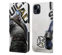 Head Case Designs sous Licence Officielle Suicide Squad: Kill The Justice League King Shark Art Clé Étui Portefeuille en Cuir Compatible avec Apple iPhone 15 Plus