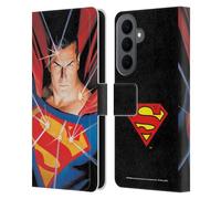 Head Case Designs sous Licence Officielle Superman DC Comics Alex Ross Mythology Couvertures Célèbres De Livre Comique Étui Portefeuille en Cuir Compatible avec Samsung Galaxy S26 Plus