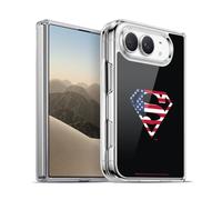 Head Case Designs sous Licence Officielle Superman DC Comics Drapeau des États-Unis 2 Logos Coque en Gel [Protection de Qualité Militaire] Compatible avec Apple iPhone Duo Et Compatible avec MagSafe