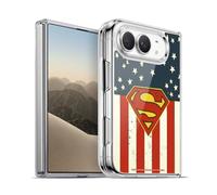 Head Case Designs sous Licence Officielle Superman DC Comics Drapeau des États-Unis Logos Coque en Gel [Protection de Qualité Militaire] Compatible avec Apple iPhone Duo Et Compatible avec MagSafe