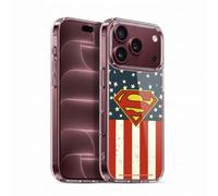 Head Case Designs sous Licence Officielle Superman DC Comics Drapeau des États-Unis Logos Coque en Gel [Protection de Qualité Militaire] Compatible avec Apple iPhone 18 Pro Et Compatible avec MagSafe