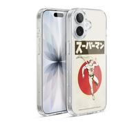 Head Case Designs sous Licence Officielle Superman DC Comics Drapeau du Japon Mode Vintage Coque en Gel [Protection de Qualité Militaire] Compatible avec Apple iPhone 17 Et Compatible avec MagSafe