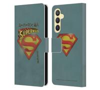 Head Case Designs sous Licence Officielle Superman DC Comics Logo du Japon Mode Vintage Étui Portefeuille en Cuir Compatible avec Samsung Galaxy S23 FE 5G