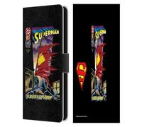 Head Case Designs sous Licence Officielle Superman DC Comics Mort Couvertures Célèbres De Livre Comique Étui Portefeuille en Cuir Compatible avec Samsung Galaxy S25 FE