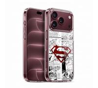 Head Case Designs sous Licence Officielle Superman DC Comics Red Logo Splatter Art de la Bande dessinée Coque en Gel [Qualité Militaire] Compatible avec Apple iPhone 18 Pro Et Compatible avec MagSafe