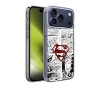 Head Case Designs sous Licence Officielle Superman DC Comics Red Logo Splatter Comicbook Art Coque en Gel [Qualité Militaire] Compatible avec Apple iPhone 17 Pro Max Et Compatible avec MagSafe