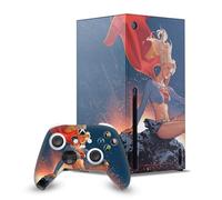 Head Case Designs Sous Licence Officielle Superman DC Comics Supergirl Logos Et Bandes Dessinées Enveloppement De Console De Jeu Et Skins Pour Manette De Jeu Ensemble compatible avec Xbox Series X